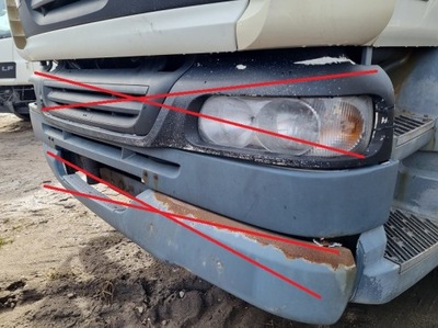 Бампер pas передній молдинг бампера daf 55 lf 19,5 фото №1