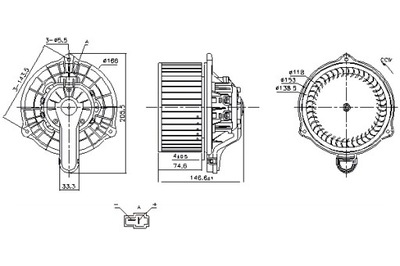 NISSENS FAN AIR BLOWERS HYUNDAI ELANTRA V ELANTRA VI EQUUS  