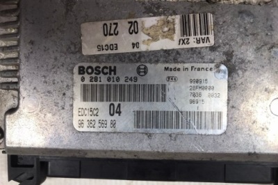 Бортовой компьютер двигателя peugeot 306 хэтчбек 7a, 7c, n3, n5 0281010249 1999 фото №1