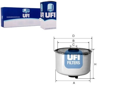 UFI ФИЛЬТР ТОПЛИВА ДИЗЕЛЬ UFI