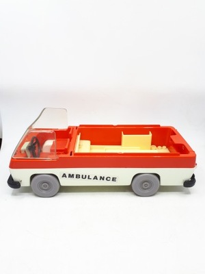 Stara zabawka ambulans auto Playmobil System 1977