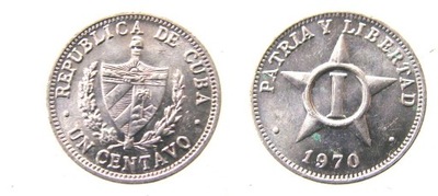 8613. KUBA, 1 CENTAVO, 1970 ST 1-