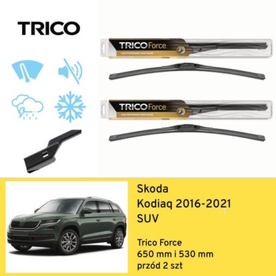 WIPER BLADES FRONT FOR SKODA KODIAQ SUV (2016-2021) TRICO  