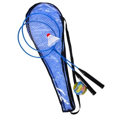 Badminton metalowy w pokrowcu z lotką