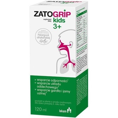 Zatogrip Kids 3+ syrop na odporność dzieci 120ml