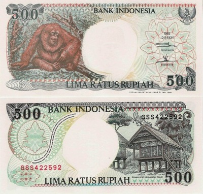 Indonezja 1992 (1999) - 500 rupiah - Pick 128h UNC