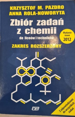 ZBIÓR ZADAŃ Z CHEMII - PAZDRO ZAKRES ROZSZERZONY