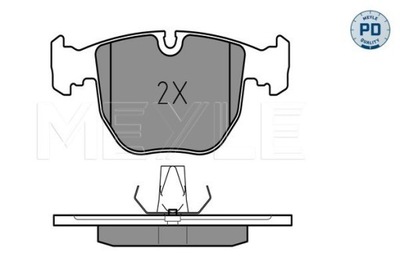 КОЛОДКИ ТОРМОЗНЫЕ BMW ПЕРЕД E39 520-540 11/95- 0252148619/PD