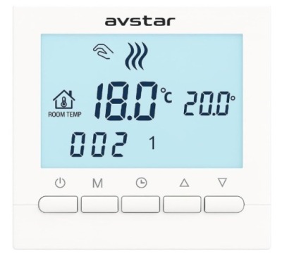 TERMOSTAT LCD DO KOTŁA GAZOWEGO BIAŁY INTELIGENTNY