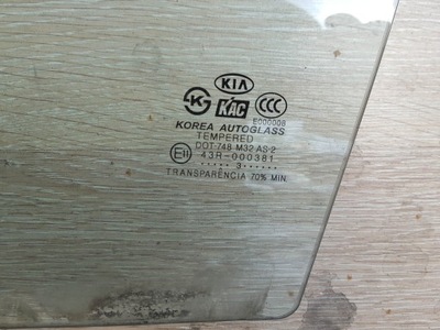 Стекло боковая левая передняя левый перед kia rio 5d hb фото №1