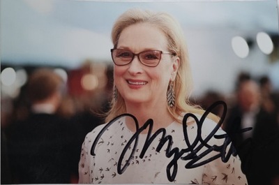 MERYL STREEP- zdjęcie z autografem