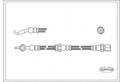 Corteco шланг гальмівний chevrolet evanda 2.0 фото №1