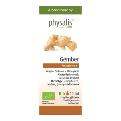 Olejek imbir 10ml BIO Physalis