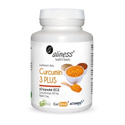 CURCUMIN COMPLEX3 PLUS 60 kap Aliness ostryż długi