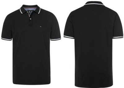 50 ## TOMMY HILFIGER ## KOSZULKA POLO CZARNA XXL