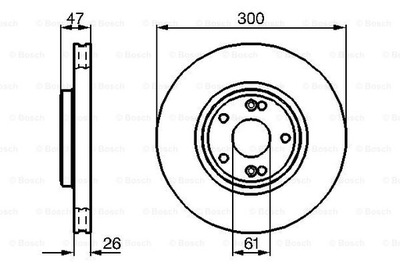 DISCS BRAKE FRONT BOSCH 0 986 479 B47  