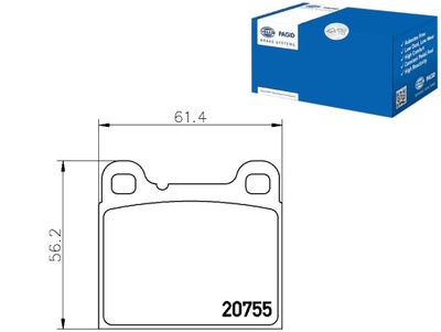 ZAPATAS DE FRENADO T1184  