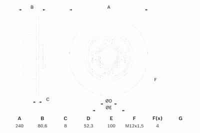 Bosch 986 479 007 диск тормозная фото №1