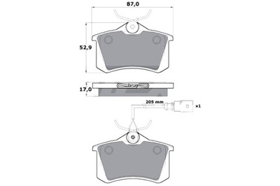 TOMEX BRAKES КОЛОДКИ ТОРМОЗНЫЕ TOMEX 10782 ЗАД FORD GALAXY 1.9D 2.8