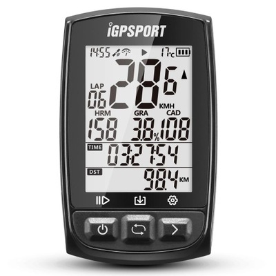 Komputer rowerowy z GPS Czarny