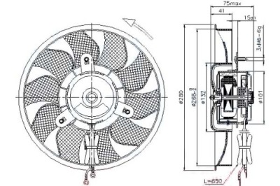 Nissens 85548 вентилятор, охолодження двигуна фото №1