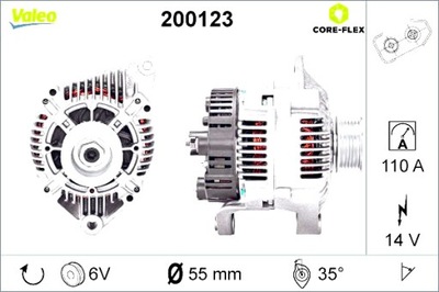 VALEO ГЕНЕРАТОР VOLVO S40 I V40 RENAULT ESPACE III LAGUNA I SAFRANE