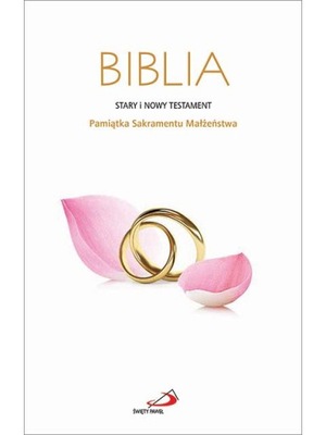 Biblia Pamiątka Ślubu PISMO ŚWIĘTE ŚLUB prezent