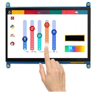 Ekran dotykowy TFT LCD 7" 1024x600 dla Raspberry Pi 4B/3B+/3B/2B Windows