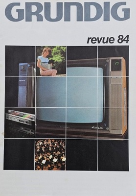 Grundig revue 84 - prospekt, folder reklamowy