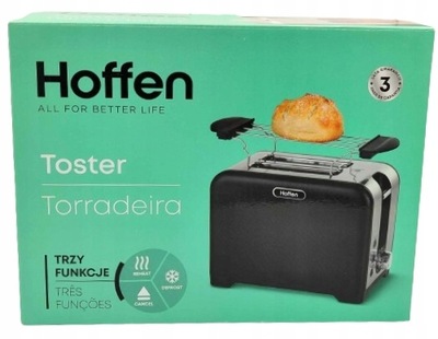Toster Hoffen T-3176 czarny 930 W