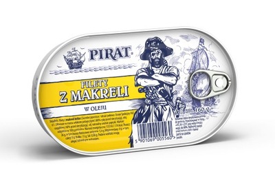 Łosoś Pirat Filet z Makreli w oleju 160g