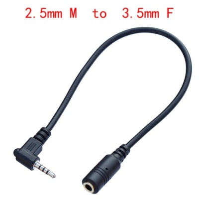 2,5mm 4PIN na 3,5mm 4PIN męski żeński adapter AUDIO 4PIN TRRS- TRRS