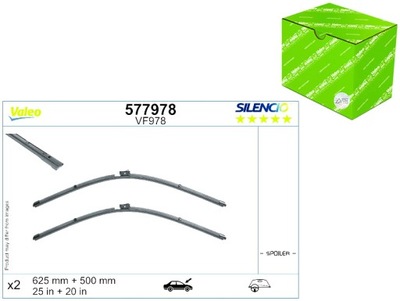 SVIRTIS VALYTUVAI 2SZT. SILENCIO 625 500MM AUDI A6 ALLROAD C8 A6 C8 