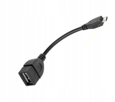 kabel adapter USB gniazdo A - wtyk micro USB OTG