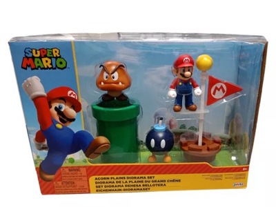 SUPER MARIO ZESTAW FIGUREK MARIO GOOMBA BOB-OMB