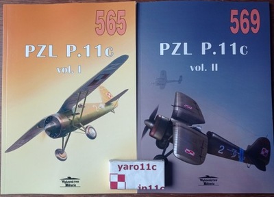PZL P.11c vol.1+2 - Militaria PL J. Ledwoch POLECAM