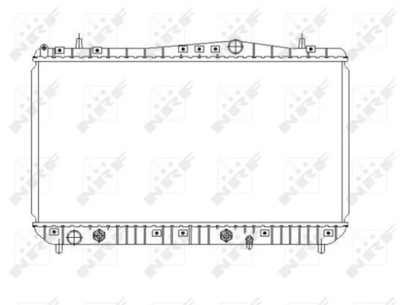 NRF 53385 РАДИАТОР, СИСТЕМА ОХЛАЖДЕНИЯ ДВИГАТЕЛЯ