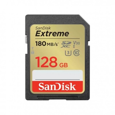 SanDisk SDXC 128GB Extreme UHS-I U3 V30 180/90