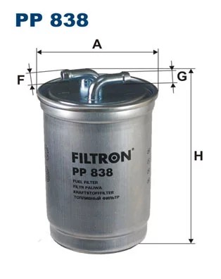 PP838 FILTRO COMBUSTIBLES  