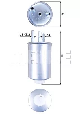 KNECHT KL 505 ФІЛЬТР ПАЛИВА .