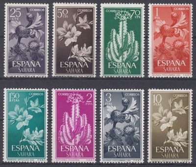 SAHARA ESPANOL - 1962 - Mi 232-239 - SUKULENTY xx
