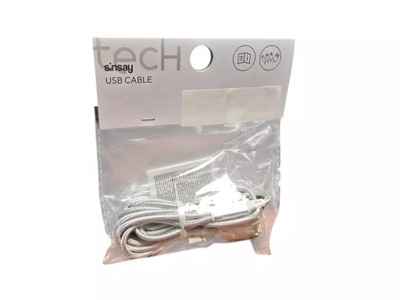 SINSAY KABEL USB MICRO USB, LIGHTNING I USB-C