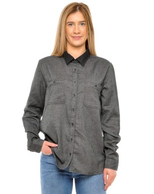 LEE koszula BLACK pocket SLOUCHY SHIRT _ S S