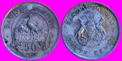 Uganda 50 centów 1976 r L68