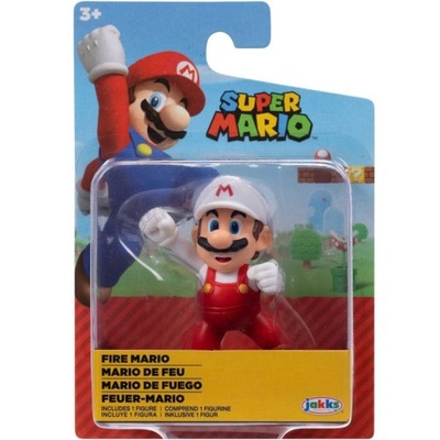 SUPER MARIO JAKKS RUCHOMA FIGURKA FIRE MARIO 7cm