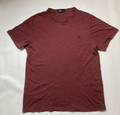 FRED PERRY BORDOWY ORYGINALNY T SHIRT KOSZULKA/ L