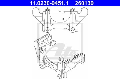 SOPORTE SOPORTE DE FRENADO 11.0230-0451.1  