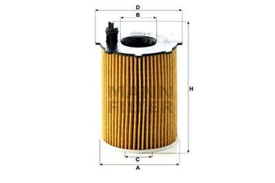 MANN-FILTER FILTRO ACEITES DS DS 3 VOLVO C30 S40 II S60 II S80 II V40  