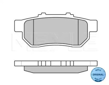 КОЛОДКИ ТОРМОЗНЫЕ HONDA MEYLE