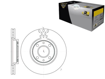 DISCOS DE FRENADO 2 PIEZAS 257X22 V 4-OTW FIAT IDEA PUN  